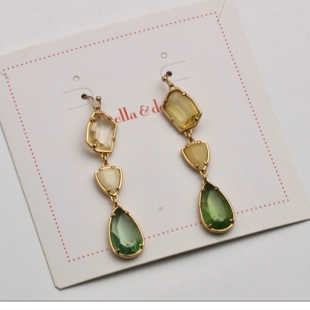 STELLA & DOT PIPPA STONE EARRINGS